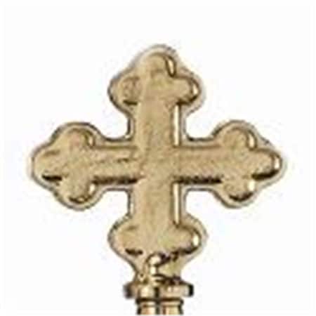 Perfectpatio 7.75 in. Brass Botonee Cross PE3174865